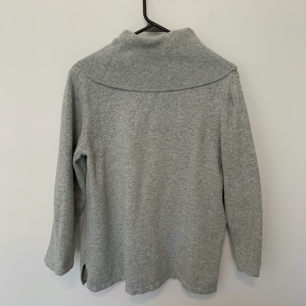 COLDWATER CREEK COWL NECK COTTON & ANGORA SWEATER SIZE LARGE - Picture 3 of 6